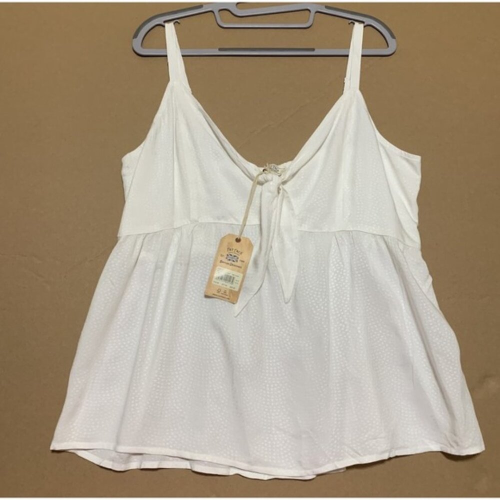 Fat Face TILDA White Viscose CAMI with Bow USA Sz 12  NWT